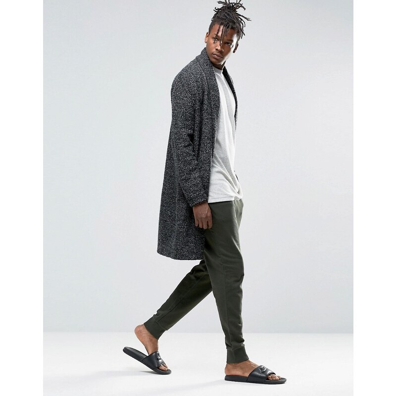 ASOS - Loungewear - Enge Jogginghose in Khaki mit doppeltem Taillenbund - Grün