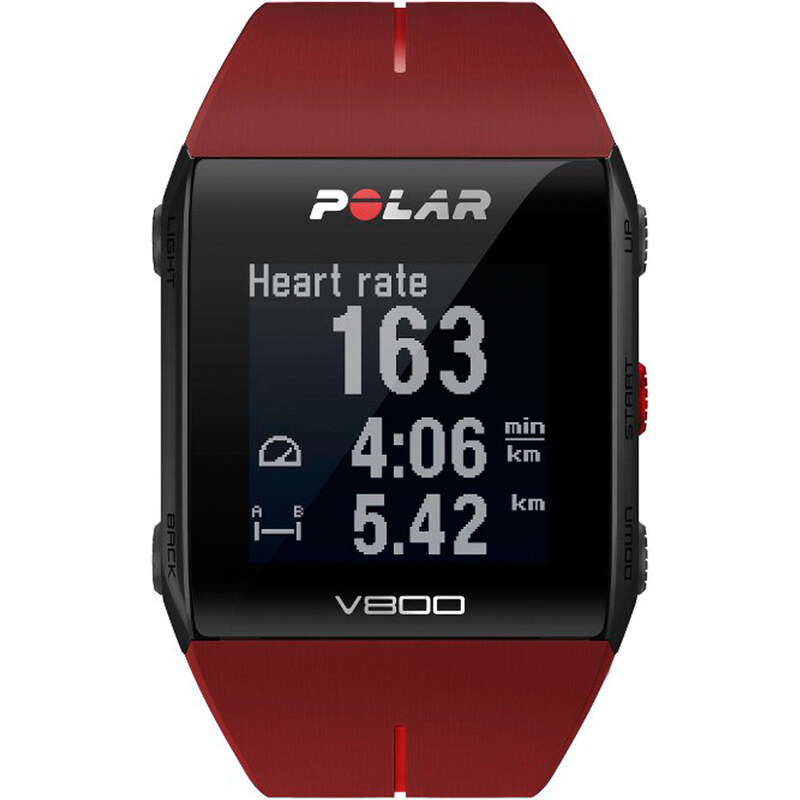 Polar: GPS-Multisportuhr V800 Red HR Special Edition Bundle, rot