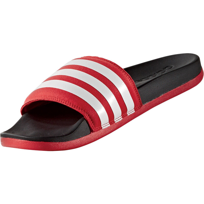 adidas Performance: Damen Badeschuhe Adilette Cloudfoam Ultra Stripes Slipper, rot, verfügbar in Größe 391/3EU