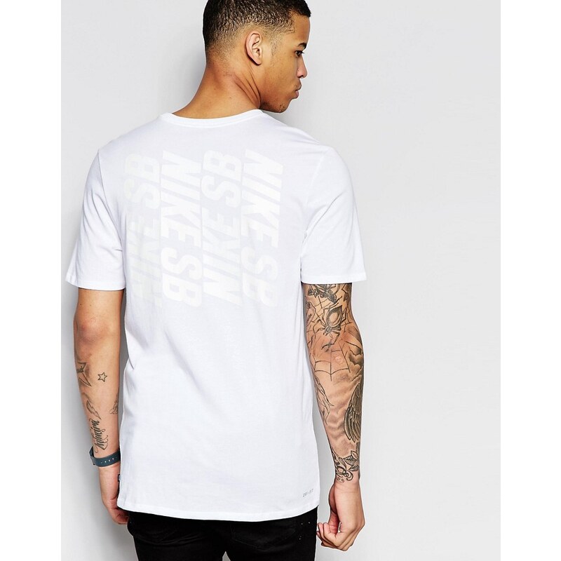 Nike - SB Stack - Weißes T-Shirt, 806056-100 - Weiß