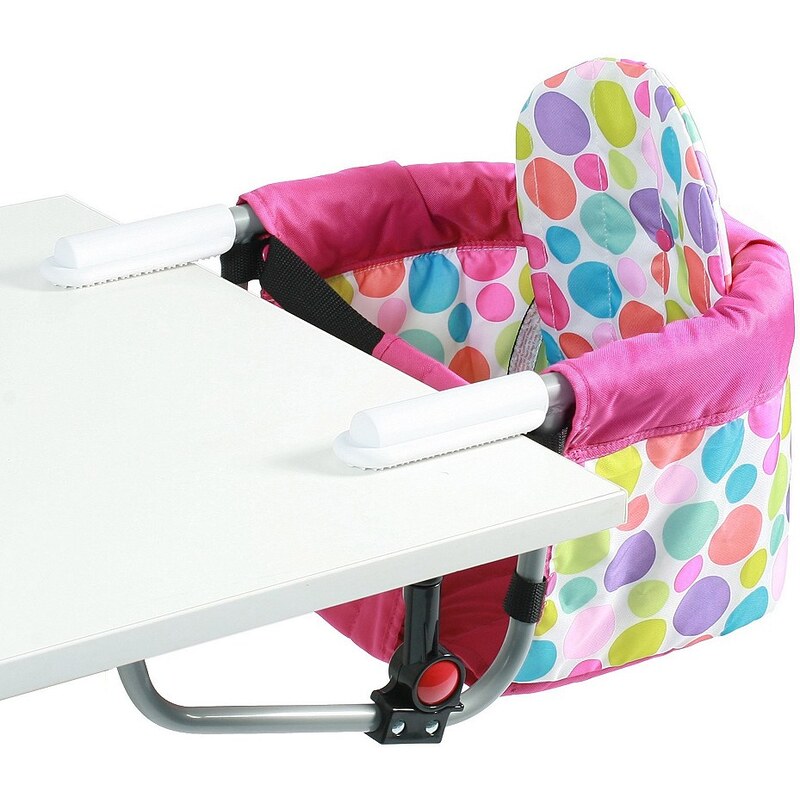 CHIC4BABY Tischsitz mit universellem Befestigungssystem, »Relax pinkybubbles«