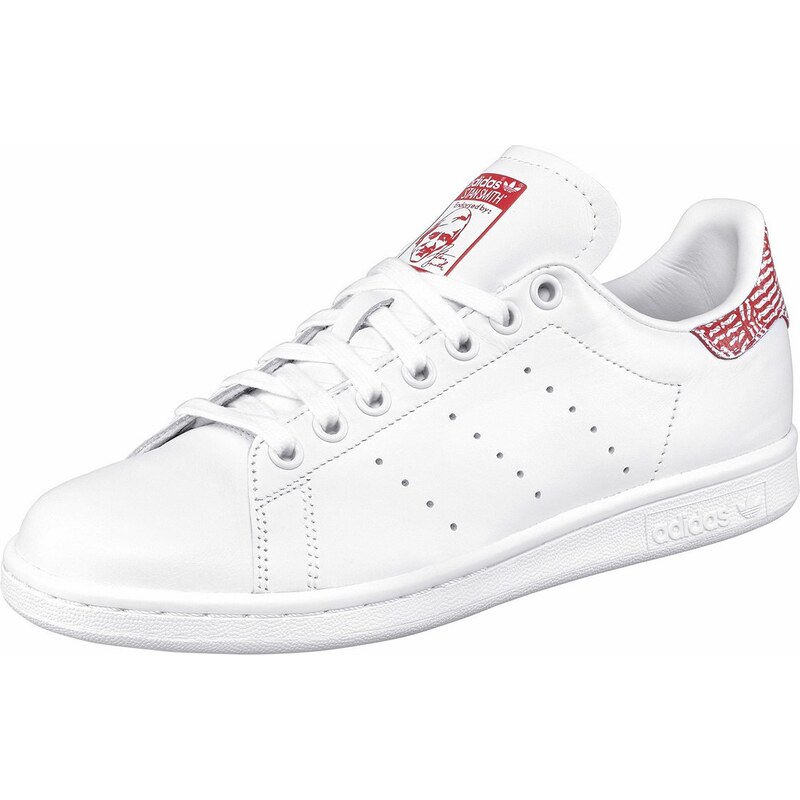 Große Größen: adidas Originals Sneaker »Stan Smith W«, weiß-rot-weiß, Gr.36-43