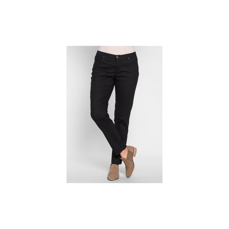Damen Trend Schmale Stretch-Hose im Five-Pocket-Style SHEEGO TREND schwarz 21,22,23,24,25,88,92,96,100,104