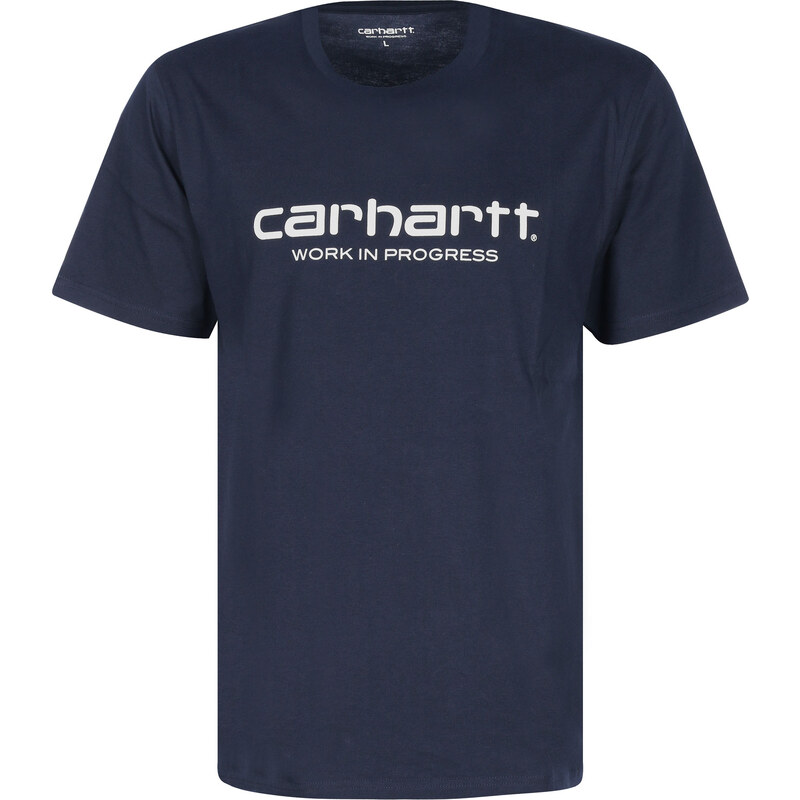 Carhartt Wip Wip Script T-Shirts T-Shirt navy/white