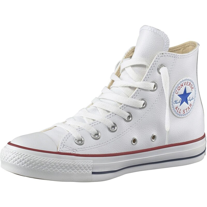 Große Größen: Converse All Star Basic Leather Sneaker, Weiß, Gr.36-43
