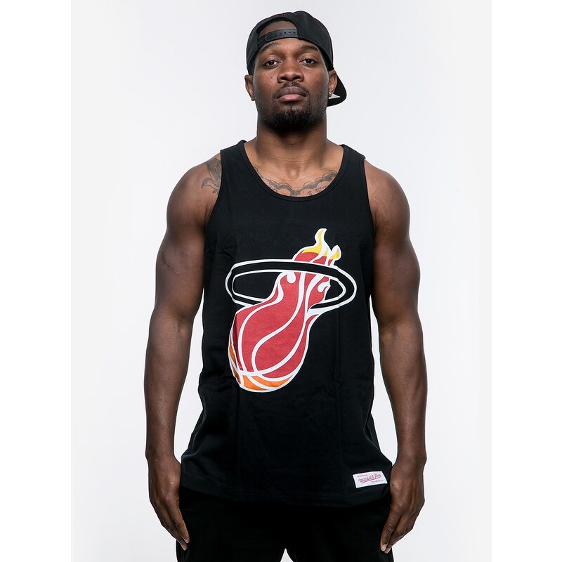 Mitchell & Ness Miami Heat Team Logo Tanktop Black