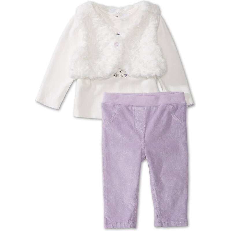 C&A 3-teiliges Baby-Outfit in Weiss