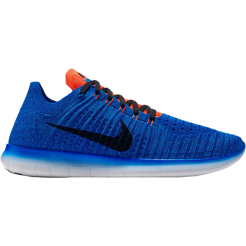 Nike Herren Laufschuhe Free Run Flyknit blau/rot, blau, verfügbar in Größe 45.5,42.5,44.5,44,45