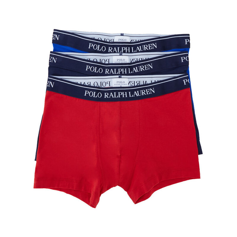 POLO Ralph Lauren Dreierpack Boxershorts in Marineblau, Blau und Rot
