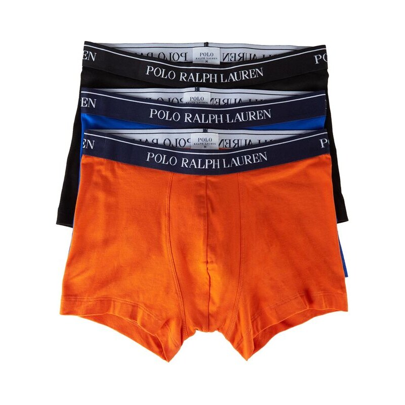 POLO Ralph Lauren Dreierpack Boxershorts in Schwarz, Blau und Orange