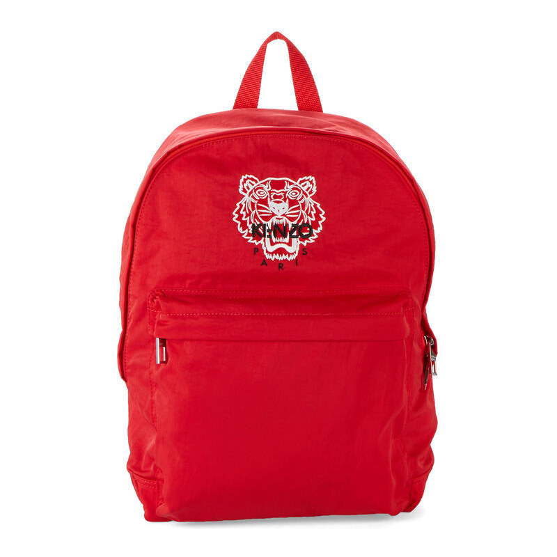 KENZO Roter Rucksack mit Tiger-Logo