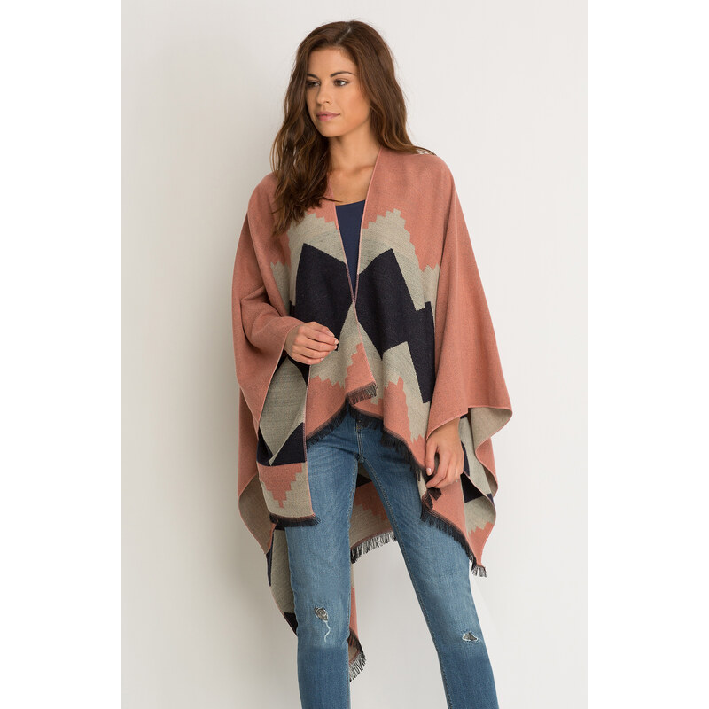 Orsay Poncho mit Geo-Muster