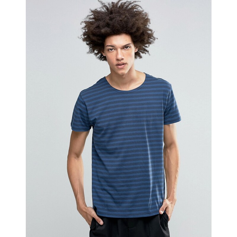 Cheap Monday - T-Shirt mit Streifenmuster - Blau