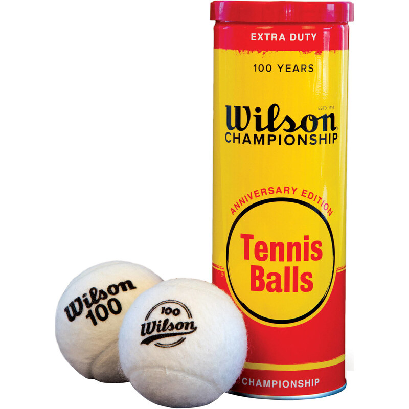 Wilson Tennisball Anniversary Metal 3 Ball White
