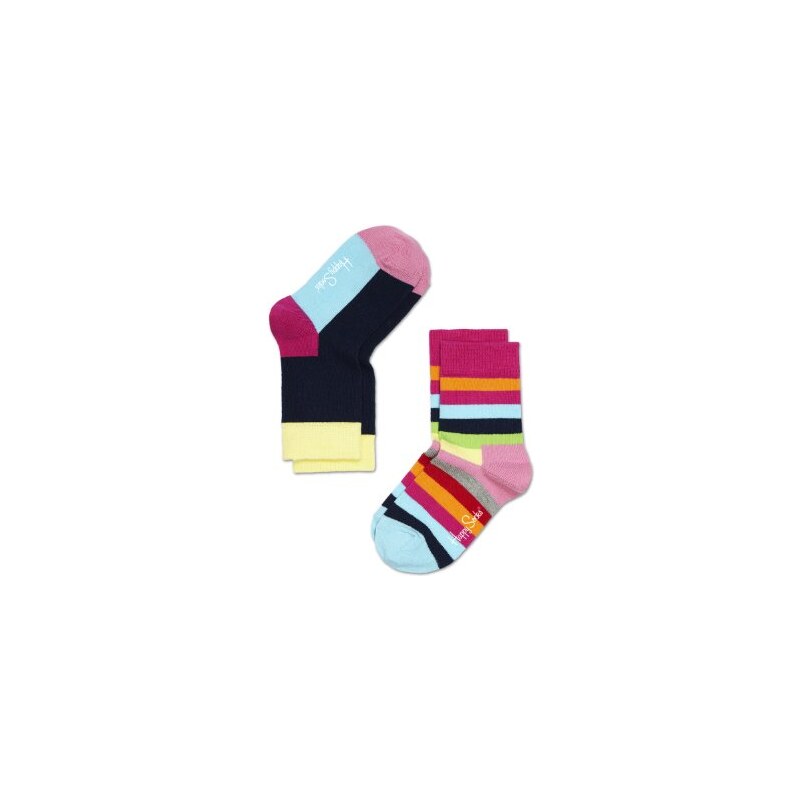 Happy Socks Unisex Baby Socken 2-pack Stripe