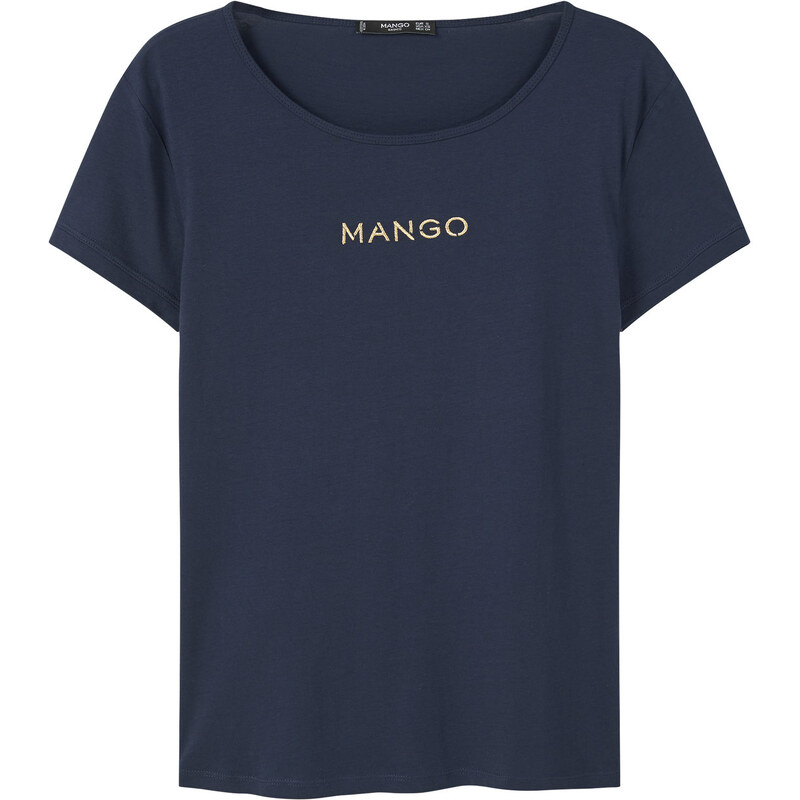 MANGO Baumwoll-T-Shirt Mit Logo