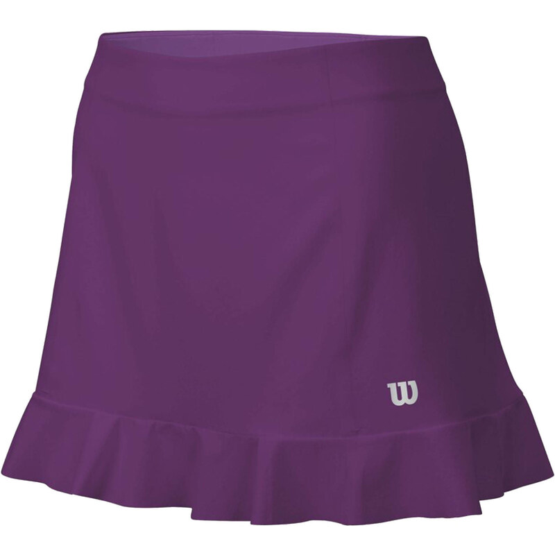 Wilson: Damen Tennisrock Ruffle Stretch woven 12.5 Skirt, pflaume, verfügbar in Größe XS
