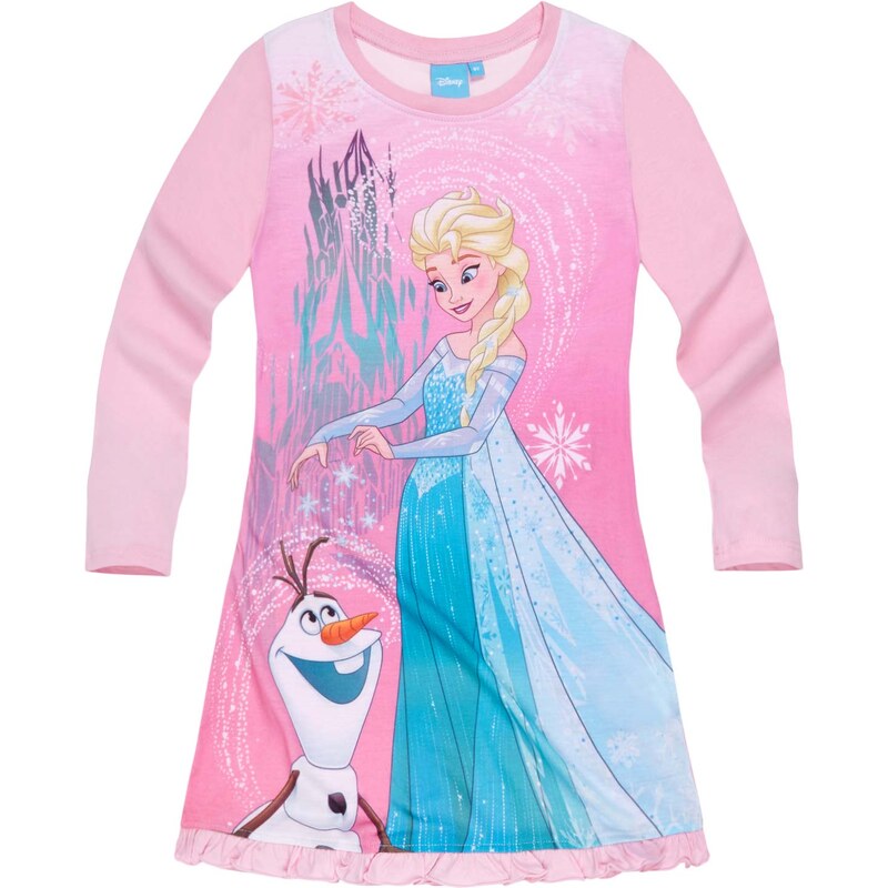 Disney Die Eiskönigin Nachthemd rosa in Größe 104 für Mädchen aus Vorderseite: 100% Polyester 100% Baumwolle