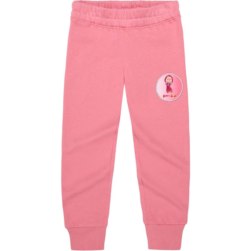 Mascha und der Bär Jogginghose rosa in Größe 104 für Mädchen aus 80% Baumwolle 20% Polyester