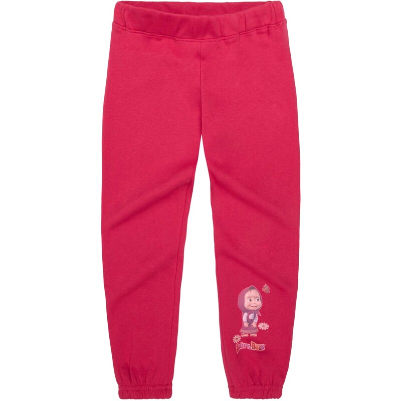 Mascha und der Bär Jogginghose pink in Größe 104 für Mädchen aus 80% Baumwolle 20% Polyester