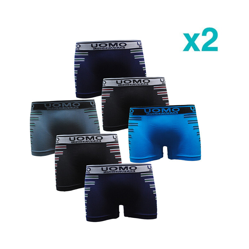 Lesara 12er-Set Boxershorts mit Schrift-Print - XL-XXL
