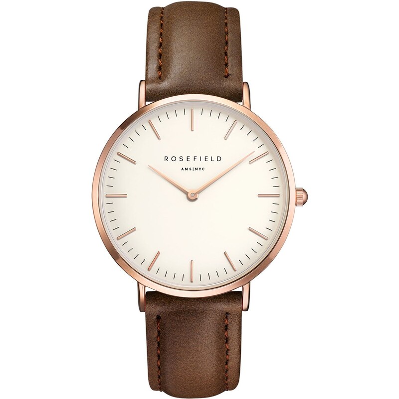 Rosefield The Bowery White/Brown Armbanduhr BWBRR-B3