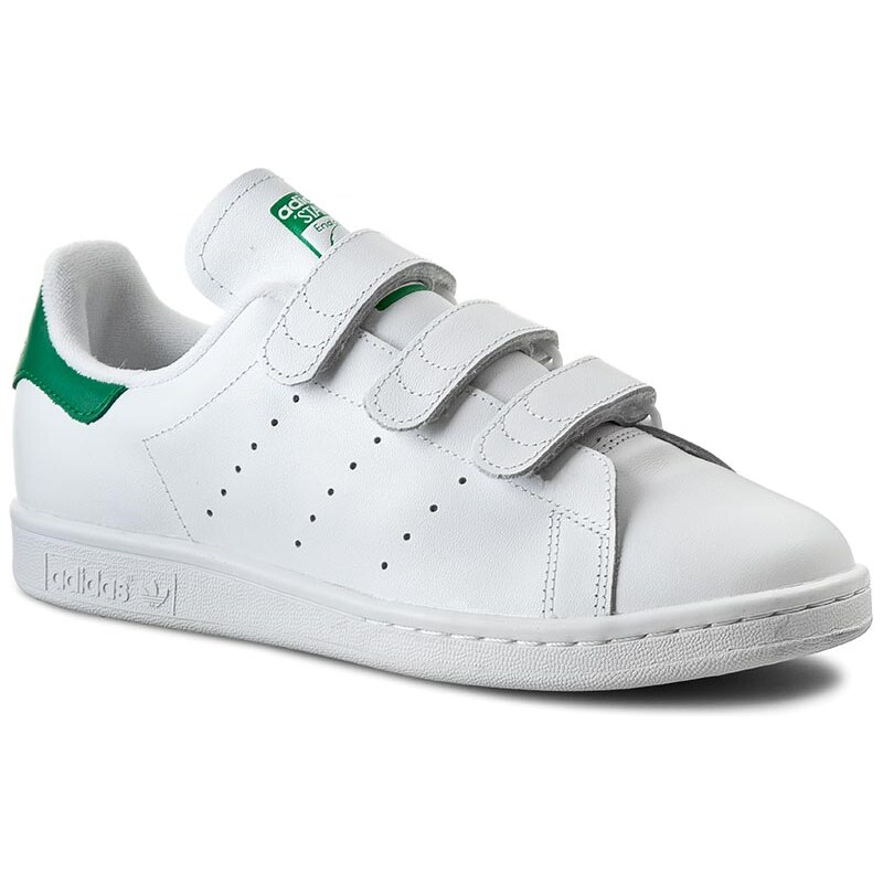 Schuhe adidas - Stan Smith CF S75187 Ftwwht/Ftwwht/Green