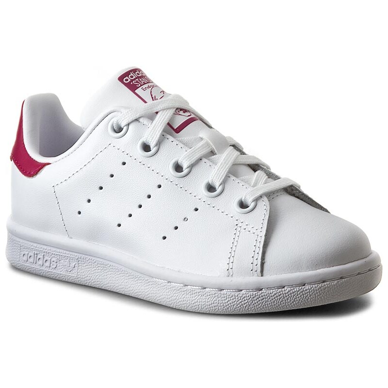 Schuhe adidas - Stan Smith C BA8377 Ftwwht/Ftwwht/Bopink