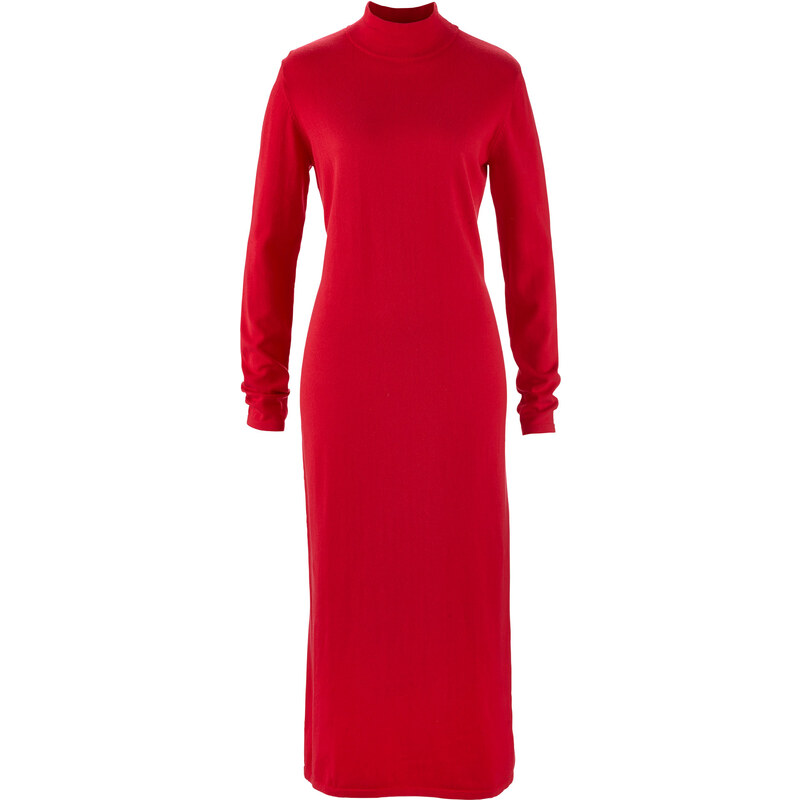 bpc bonprix collection Strick-Kleid langarm in rot von bonprix