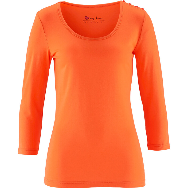 bpc bonprix collection Stretchshirt 3/4 Arm in orange für Damen von bonprix