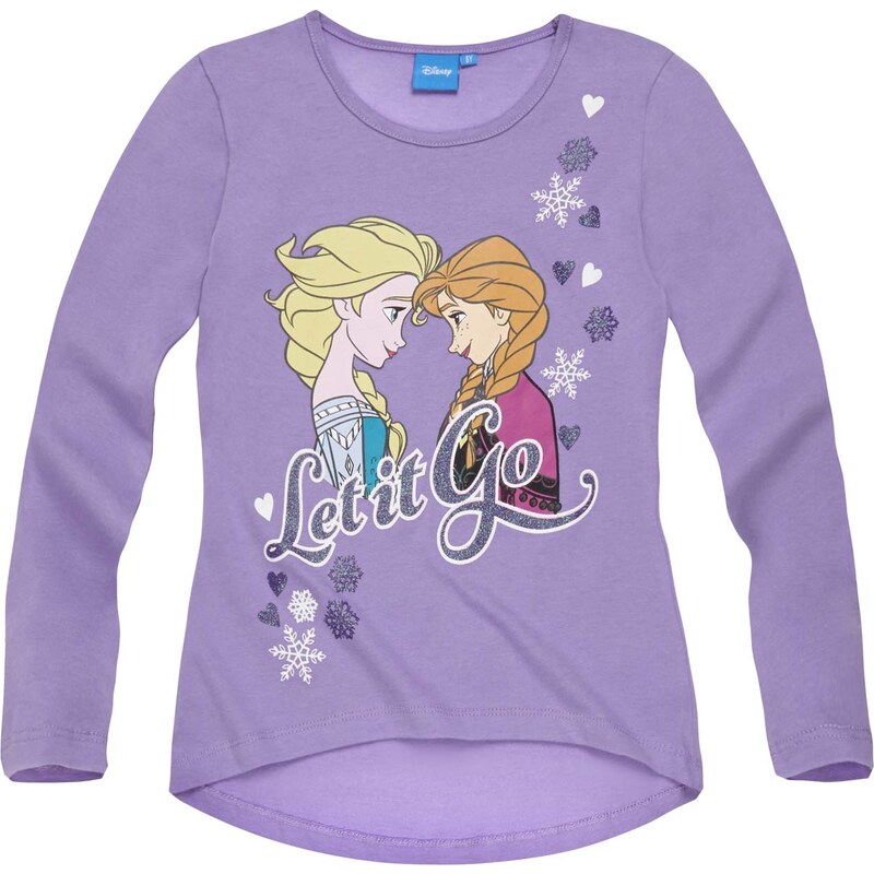 Disney Die Eiskönigin Langarmshirt lila in Größe 104 für Mädchen aus 100% Baumwolle