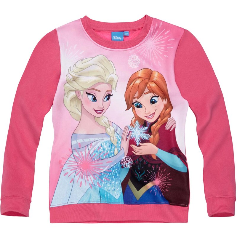 Disney Die Eiskönigin Sweatshirt pink in Größe 104 für Mädchen aus Vorderseite: 100% Polyester 60 % Baumwolle 40 % Polyester