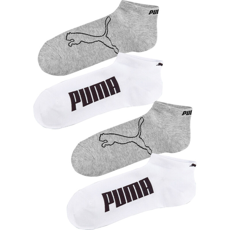 Puma Füßlinge (4er-Pack) in grau von bonprix