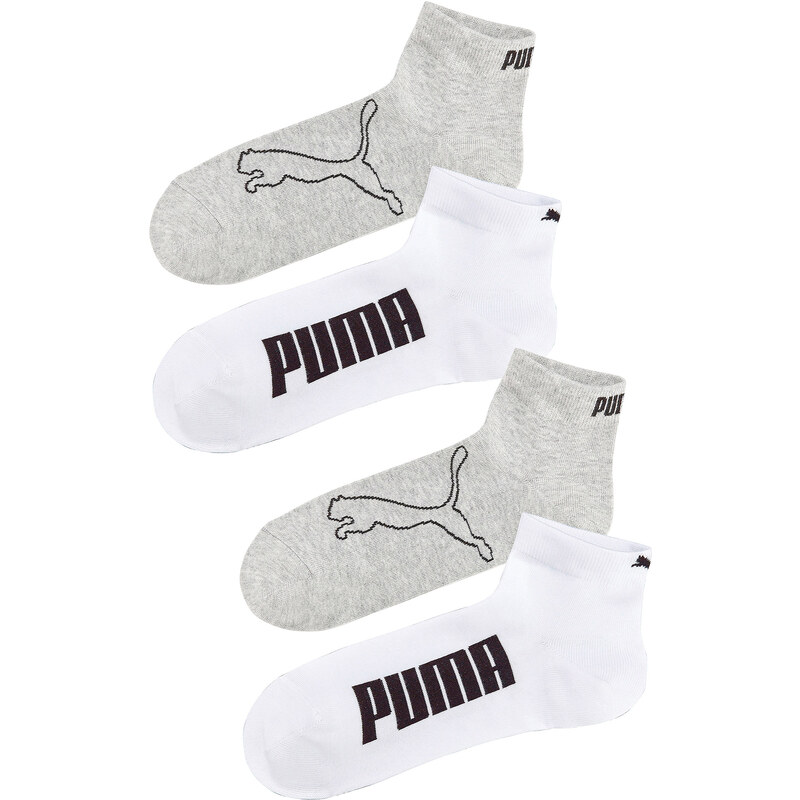 Puma Kurzsocken (4er-Pack) in weiß von bonprix