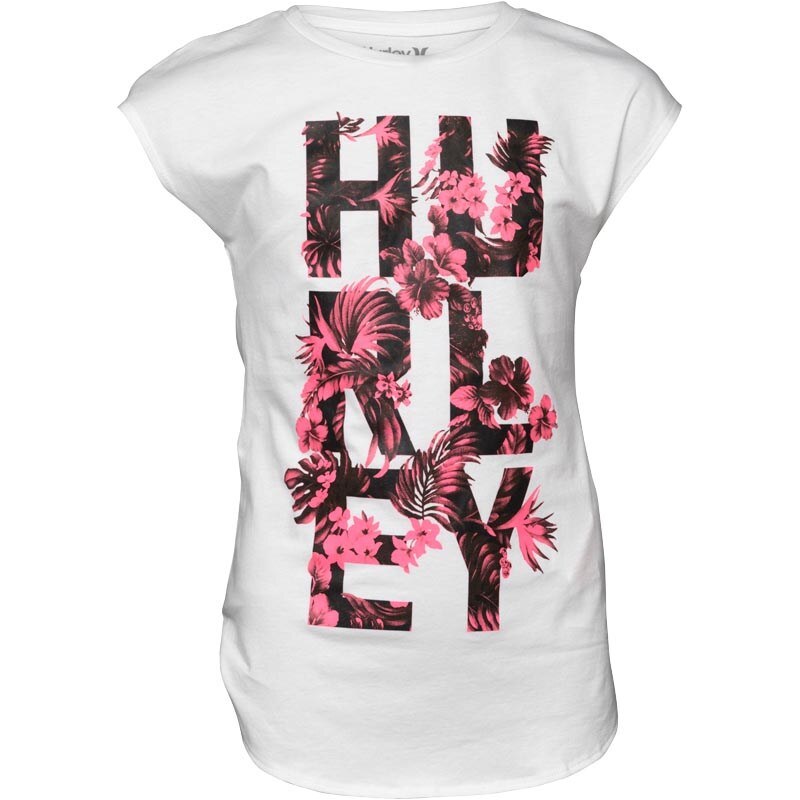 Hurley Junior Lost In Paradise T-Shirt White
