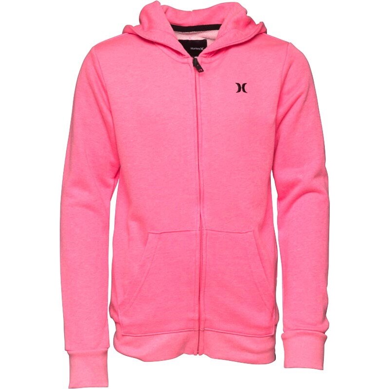 Hurley Junior French Terry Hoody Hyper Pink Heather