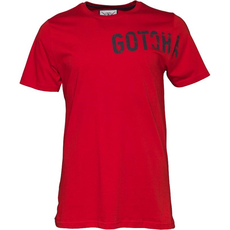 Gotcha Herren Logo T-Shirt Rot