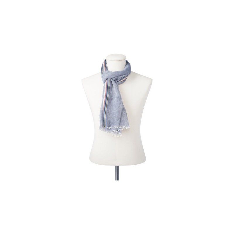 Damen Herren-Schal mit Streifendetail CODELLO blau
