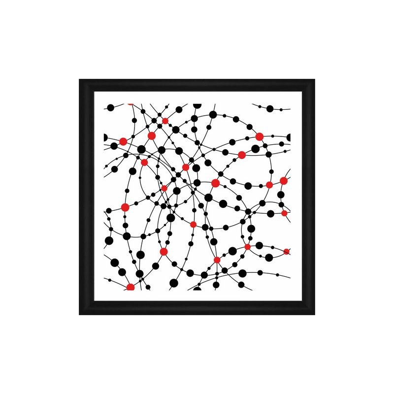 HOME AFFAIRE Rahmenbild Kreise mit Punkten 50/50 cm weiß