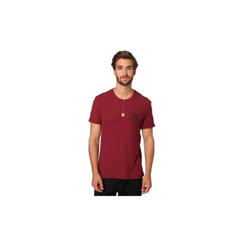 Tom Tailor T-Shirt henley rot L,M,S,XL