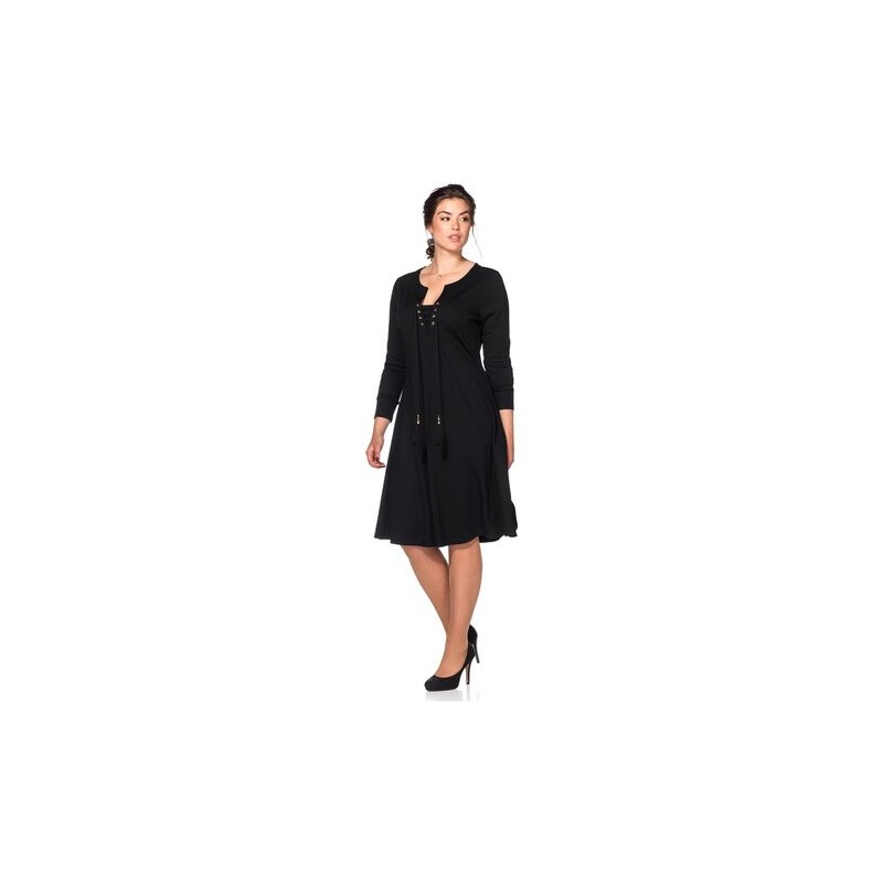 Damen Style Jerseykleid SHEEGO STYLE schwarz 40,42,44,46,48,50,52,54,56,58