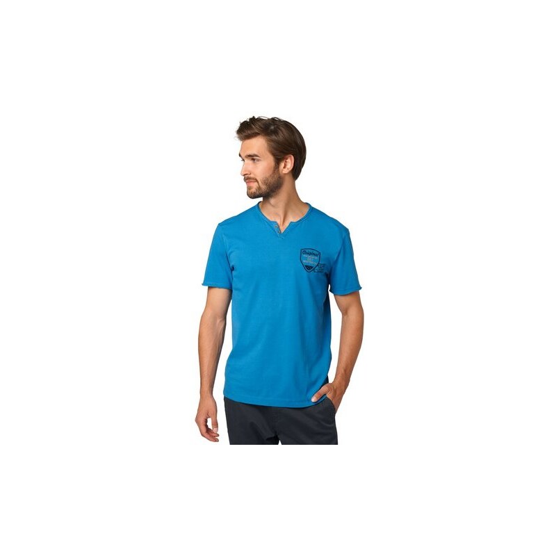 Tom Tailor T-Shirt v-shape henley blau L,M,S,XL,XXL,XXXL