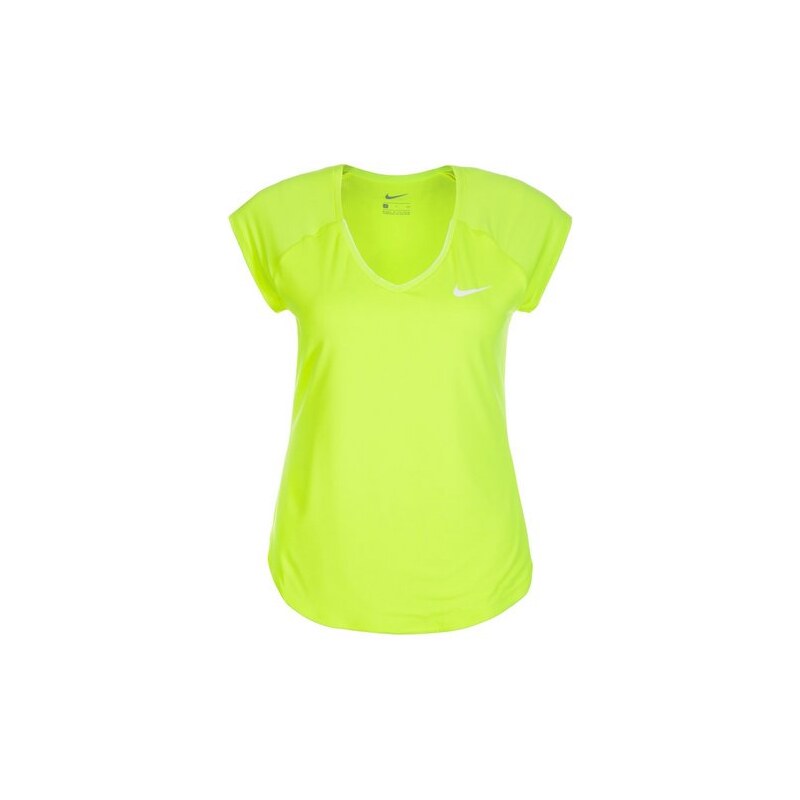 Pure Tennisshirt Damen Nike gelb L - 44/46,M - 40/42,S - 36/38