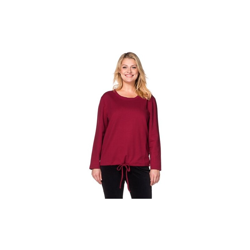 Damen Casual Sweatshirt mit Tunnelzug SHEEGO CASUAL rot 44/46,52/54,56/58