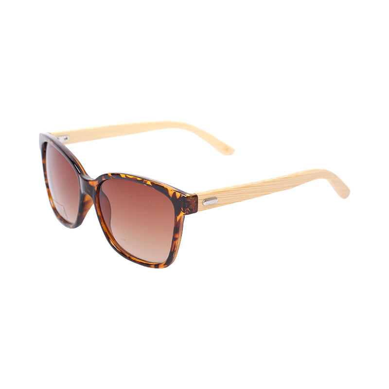 Lesara Retro-Sonnenbrille mit Holzbügel - Mehrfarbig