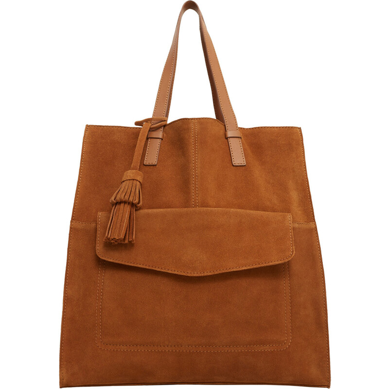 MANGO Shopper-Bag Aus Leder