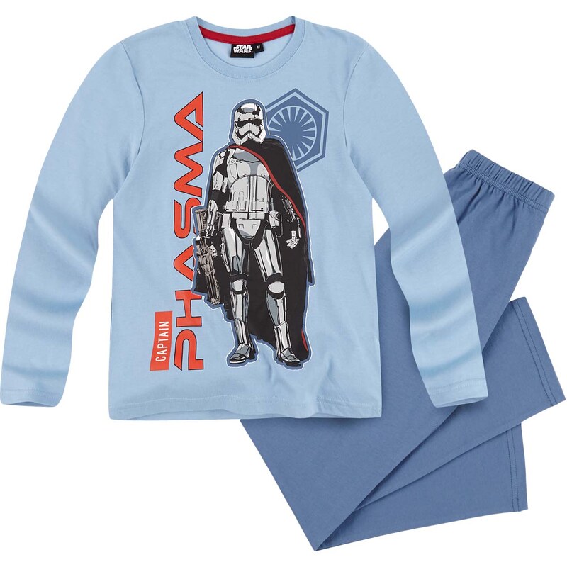 Star Wars-The Clone Wars Pyjama blau in Größe 116 für Jungen aus 100% Baumwolle