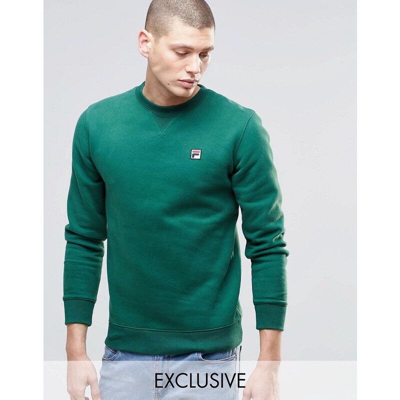 Fila - Vintage-Sweatshirt mit kleinem Logo - Grün