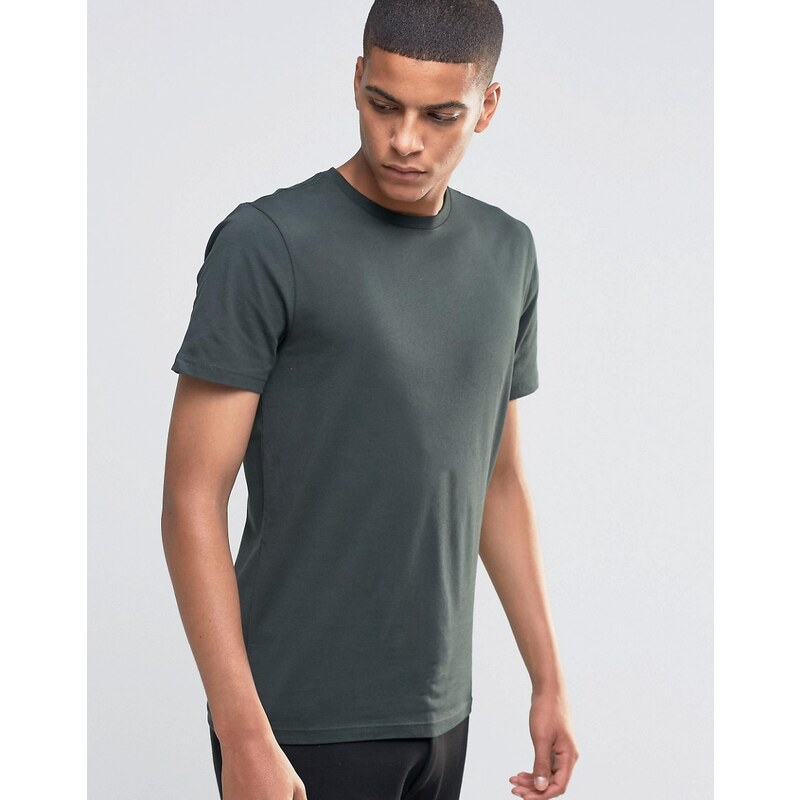 Reiss - T-Shirt mit Rundhalsausschnitt - Grün