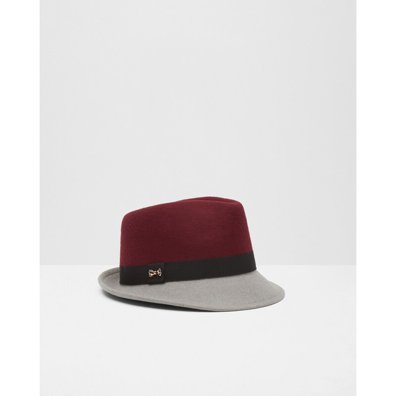 Ted Baker Trilby-Hut aus Wolle Grape